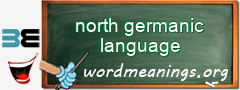 WordMeaning blackboard for north germanic language